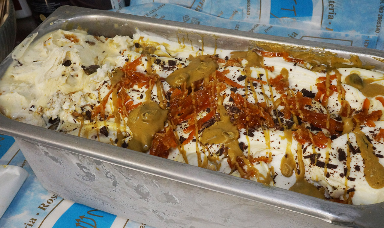 Bar Gelateria Nettuno Salerno - Nuovi gusti - Profumo di Sicilia - Vaschetta